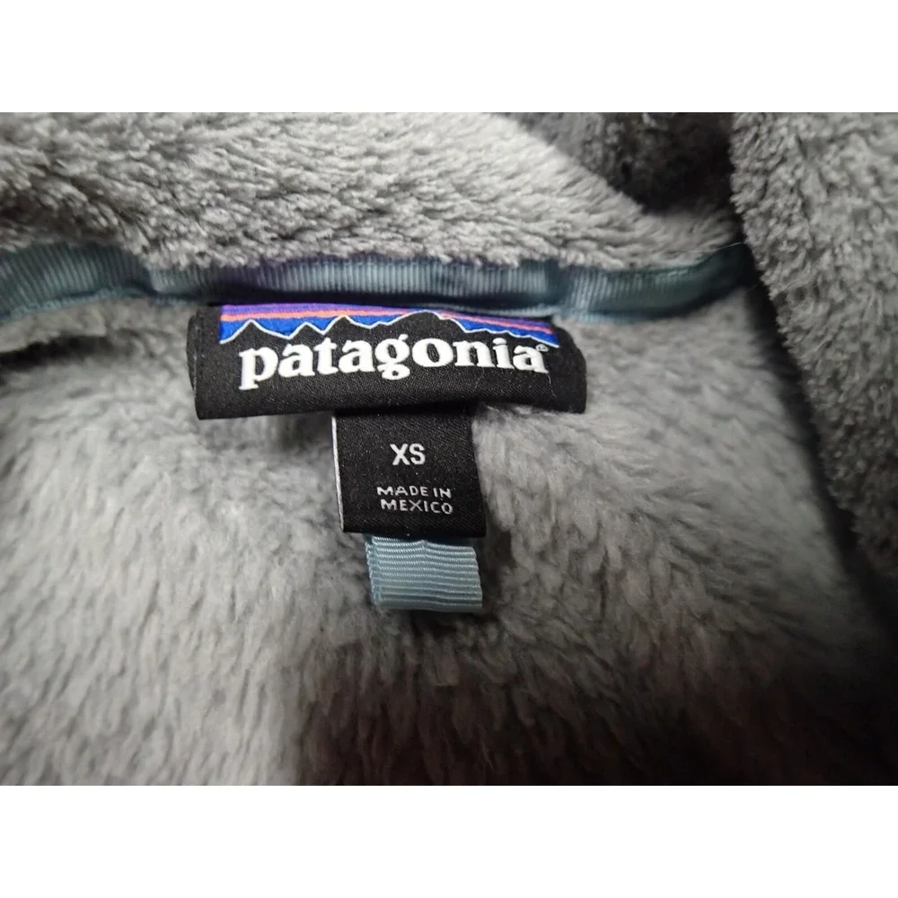 Patagonia Re-Tool Fleece Vest Womens XS Grey Excellent Full Zip Polartec